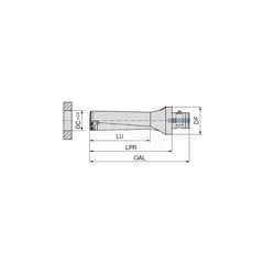 Indexable Insert Drills; Drill Style: KUBQ; Drill Diameter (Decimal Inch): 2.2047; Drill Diameter (mm): 56.00; Maximum Drill Depth (mm): 168.00; Shank Type: Modular Connection; Shank Diameter (mm): 46.00; Drill Diameter Range (Decimal Inch): 2.0000 to 3.0