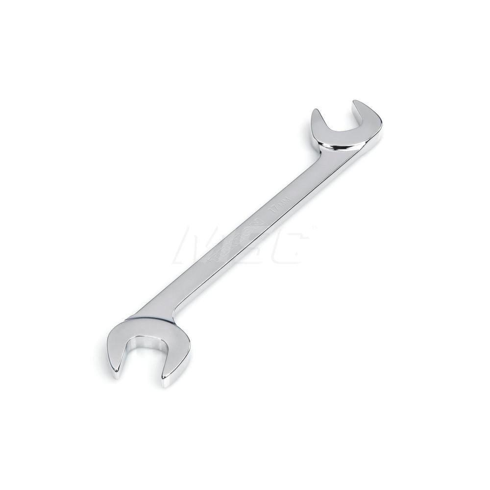 Open End Wrench: Angled & Open End Head, 17 mm Chrome Moly Finish