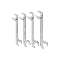 Wrench Set: 4 Pc, Inch Chrome-Plated