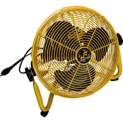 Industrial Circulation Fan: 12″ Dia, 2,375 CFM 115V, 1/13 hp, 1 Phase, 3 Speed, Floor Stand Mount