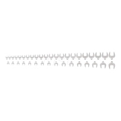 1/2 Inch Drive Crowfoot Wrench Set, 38-Piece (11/16-2 in., 17-50 mm)