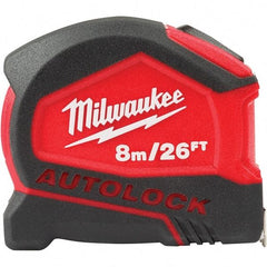 Milwaukee Tool - Tape Measures Length (Feet): 26.00 Width (mm): 27.00 - USA Tool & Supply