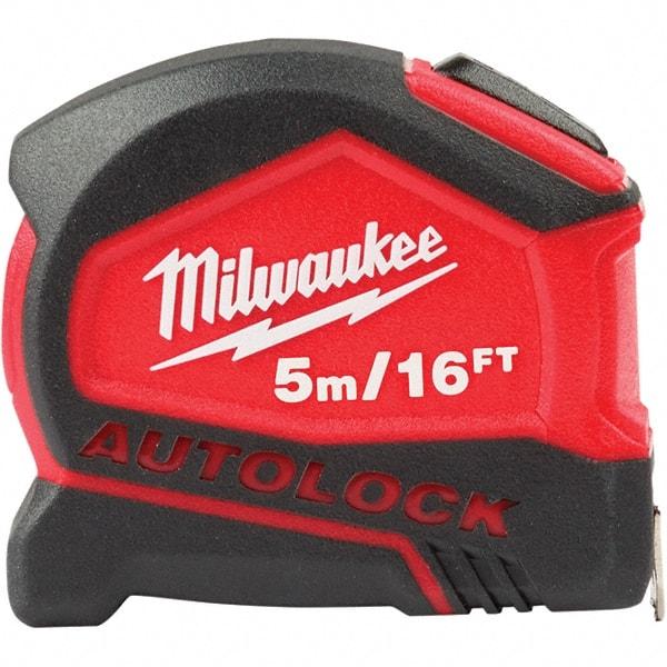 Milwaukee Tool - Tape Measures Length (Feet): 16.00 Width (mm): 27.00 - USA Tool & Supply