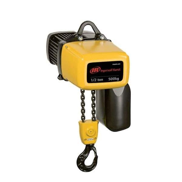 Ingersoll-Rand - Electric Hoists   Type: Electric Chain Hoist    Load Capacity (Ton): 1 Ton - USA Tool & Supply