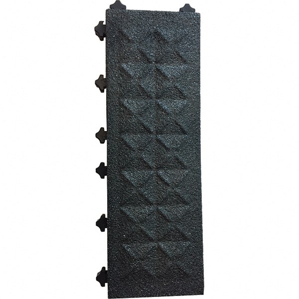 Ergo Advantage - 6" Long x 18" Wide x 1" Thick, Anti-Fatigue Modular Matting Anti-Fatigue Flooring - USA Tool & Supply