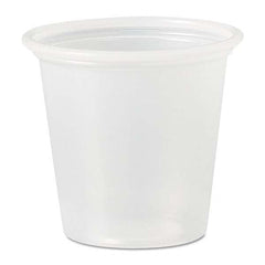 DART - Polystyrene Portion Cups, 1 1/4 oz, Translucent, 2500/Carton - USA Tool & Supply