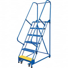 Vestil - 90" High 350 Lb Capacity 6 Step Ladder - USA Tool & Supply