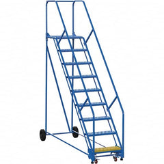Vestil - 120" High 350 Lb Capacity 9 Step Ladder - USA Tool & Supply