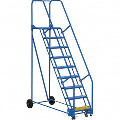 Vestil - 120" High 350 Lb Capacity 9 Step Ladder - USA Tool & Supply