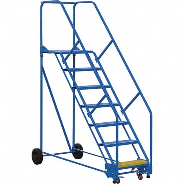 Vestil - 100" High 350 Lb Capacity 7 Step Ladder - USA Tool & Supply