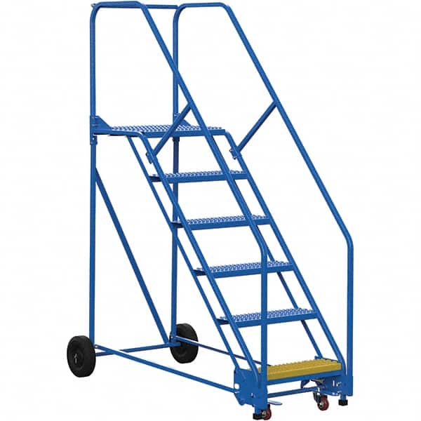 Vestil - 90" High 350 Lb Capacity 6 Step Ladder - USA Tool & Supply