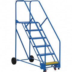 Vestil - 90" High 350 Lb Capacity 6 Step Ladder - USA Tool & Supply