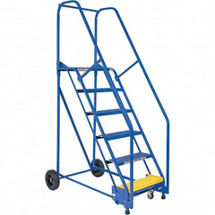 Vestil - 90" High 350 Lb Capacity 6 Step Ladder - USA Tool & Supply