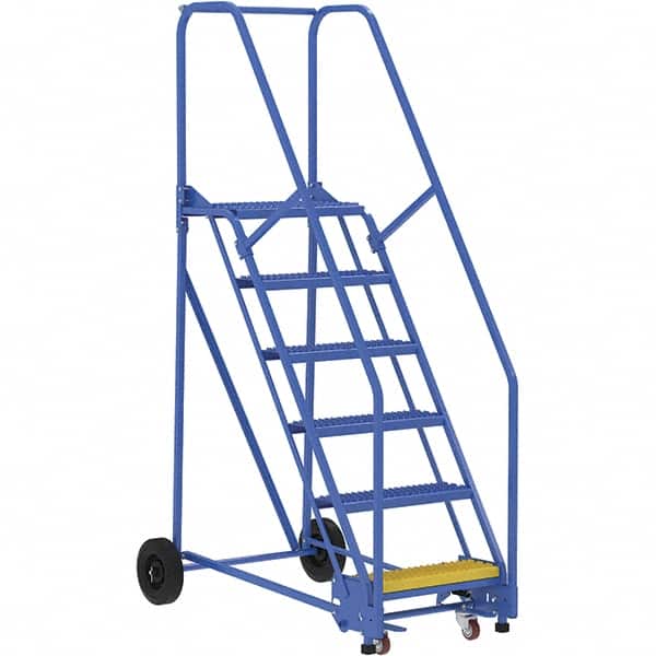 Vestil - 90" High 350 Lb Capacity 6 Step Ladder - USA Tool & Supply