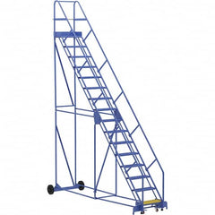 Vestil - 196" High 350 Lb Capacity 16 Step Ladder - USA Tool & Supply