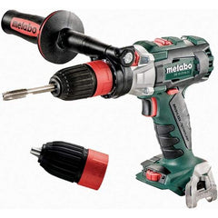 Metabo - 18 Volt 1/2" Chuck Pistol Grip Handle Cordless Drill - 600/2050 RPM, Keyless Chuck, Reversible, Lithium-Ion Batteries Not Included - USA Tool & Supply