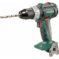 Metabo - 18 Volt 1/2" Chuck Pistol Grip Handle Cordless Drill - 600/2100 RPM, Keyless Chuck, Reversible, Lithium-Ion Batteries Not Included - USA Tool & Supply