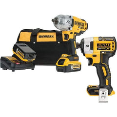 DeWALT - Cordless Impact Wrenches & Ratchets Voltage: 20.0 Drive Size (Inch): 1/2 - USA Tool & Supply