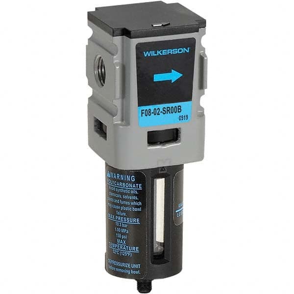 Wilkerson - Filters Port Size (NPT): 1/4 Height (Inch): 4-7/8 - USA Tool & Supply