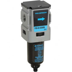 Wilkerson - Filters Port Size (NPT): 1/4 Height (Inch): 4-7/8 - USA Tool & Supply
