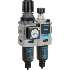 Wilkerson - Filter, Regulator & Lubricator (FRL) Units Configuration: 2 Pc. Filter/Regulator-Lubricator Body Type: Miniature - USA Tool & Supply