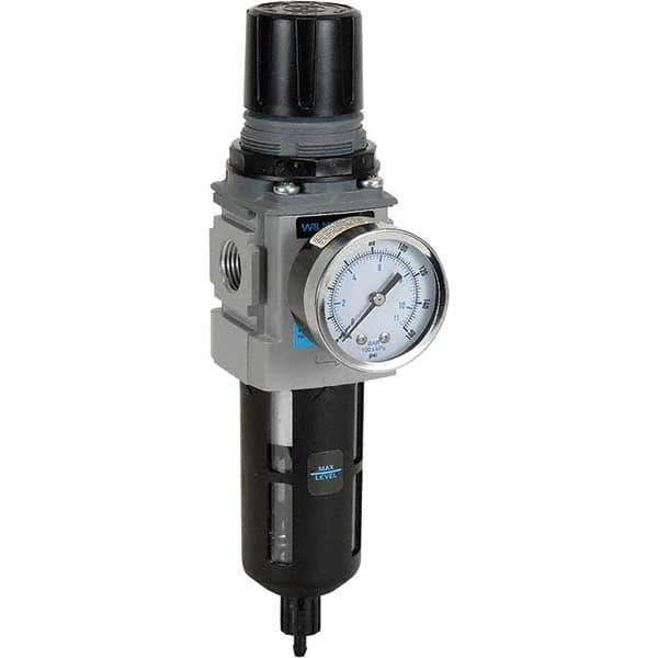 Wilkerson - Filter, Regulator & Lubricator (FRL) Units Configuration: 1 Pc. Filter/Regulator Body Type: Compact - USA Tool & Supply