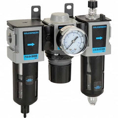 Wilkerson - Filter, Regulator & Lubricator (FRL) Units Configuration: 3 Pc. Filter-Regulator-Lubricator Body Type: Compact - USA Tool & Supply