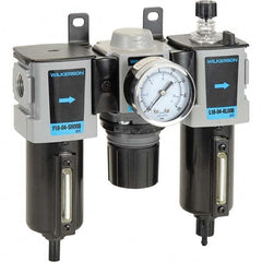 Wilkerson - Filter, Regulator & Lubricator (FRL) Units Configuration: 3 Pc. Filter-Regulator-Lubricator Body Type: Compact - USA Tool & Supply