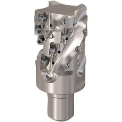 Seco - 1-1/2" Cut Diam, 44mm Max Depth of Cut, 20mm Shank Diam, 55mm OAL, Indexable Square Shoulder Slot Milling End Mill - XO.X12.. Inserts, M20 Modular Connection, 90° Lead Angle, Through Coolant, Series 217.69-12-Helical - USA Tool & Supply