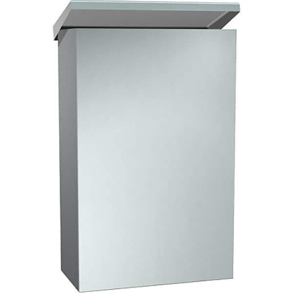 ASI-American Specialties, Inc. - Feminine Hygiene Product Receptacles Material: Stainless Steel Color: Silver - USA Tool & Supply