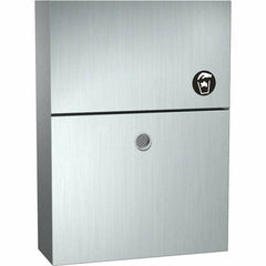 ASI-American Specialties, Inc. - Feminine Hygiene Product Receptacles Material: Stainless Steel Color: Silver - USA Tool & Supply