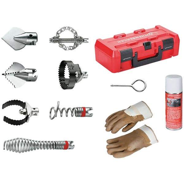 Rothenberger - Drain Cleaning Machine Cutters & Accessories Type: Tool Kit for Drain Cleaner For Use With Machines: Rothenberger R600 Drain Cleaner - USA Tool & Supply