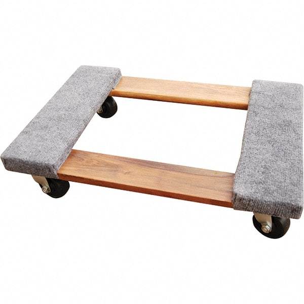 Vestil - 900 Lb Capacity Hardwood/Carpet Dolly - 24" Long x 16" Wide - USA Tool & Supply
