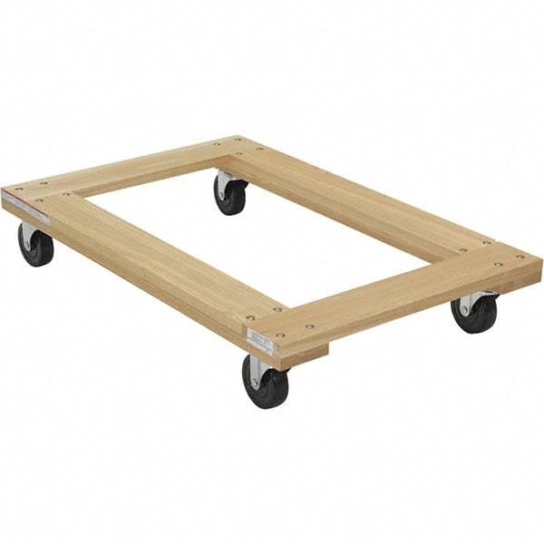 Vestil - 1,200 Lb Capacity Hardwood Dolly - 36" Long x 24" Wide - USA Tool & Supply