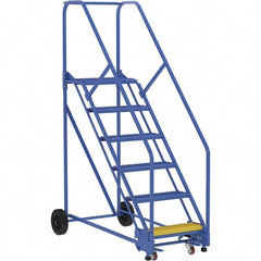 Vestil - 90" High 350 Lb Capacity 6 Step Ladder - USA Tool & Supply