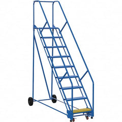 Vestil - 120" High 350 Lb Capacity 9 Step Ladder - USA Tool & Supply