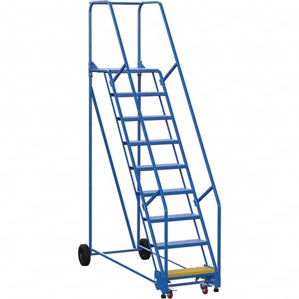Vestil - 120" High 350 Lb Capacity 9 Step Ladder - USA Tool & Supply