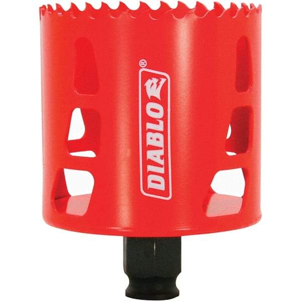 Freud - 2-11/16" Diam, 2-3/8" Cutting Depth, Hole Saw - Bi-Metal Saw, Toothed Edge - USA Tool & Supply