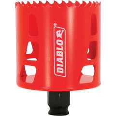 Freud - 2-11/16" Diam, 2-3/8" Cutting Depth, Hole Saw - Bi-Metal Saw, Toothed Edge - USA Tool & Supply