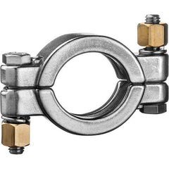 Value Collection - Sanitary Stainless Steel Pipe Fittings Type: Clamp w/Bolt Style: Quick-Clamp - USA Tool & Supply