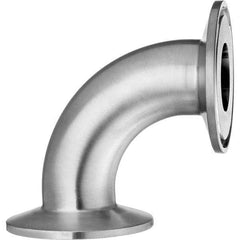 Value Collection - Sanitary Stainless Steel Pipe Fittings Type: 90 Elbow Style: Quick-Clamp - USA Tool & Supply