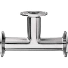 Value Collection - Sanitary Stainless Steel Pipe Fittings Type: Tee Style: Quick-Clamp - USA Tool & Supply