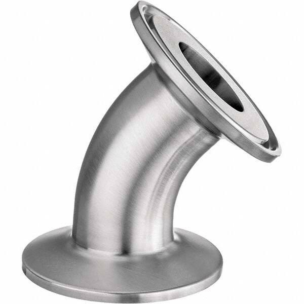 Value Collection - Sanitary Stainless Steel Pipe Fittings Type: 45 Elbow Style: Quick-Clamp - USA Tool & Supply