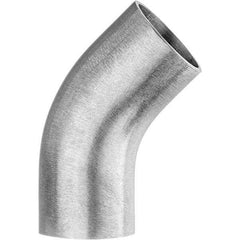 Value Collection - Sanitary Stainless Steel Pipe Fittings Type: 45 Elbow Style: Butt Weld - USA Tool & Supply