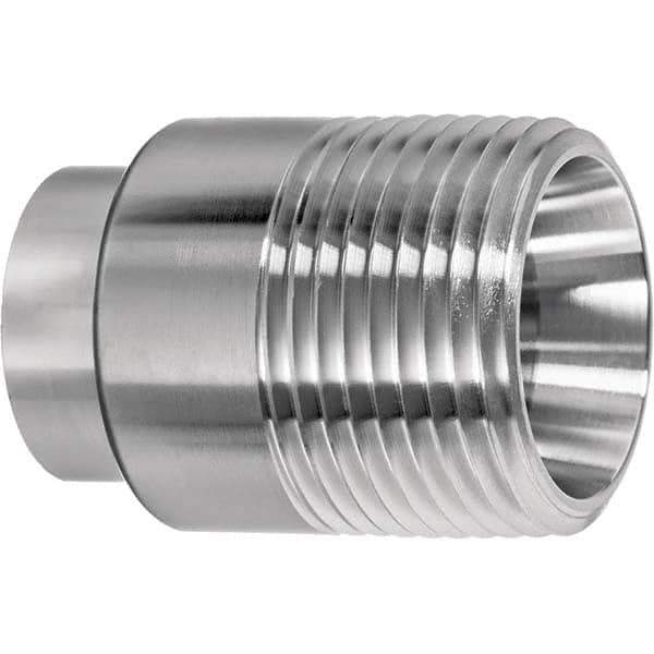 Value Collection - Sanitary Stainless Steel Pipe Fittings Type: Male Straight Style: Butt Weld - USA Tool & Supply