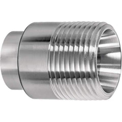 Value Collection - Sanitary Stainless Steel Pipe Fittings Type: Male Straight Style: Butt Weld - USA Tool & Supply