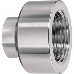 Value Collection - Sanitary Stainless Steel Pipe Fittings Type: Female Straight Style: Butt Weld - USA Tool & Supply