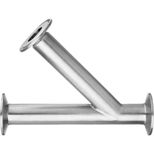 Value Collection - Sanitary Stainless Steel Pipe Fittings Type: 45 Elbow Style: Quick-Clamp - USA Tool & Supply