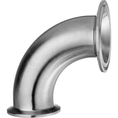 Value Collection - Sanitary Stainless Steel Pipe Fittings Type: 90 Elbow Style: Quick-Clamp - USA Tool & Supply