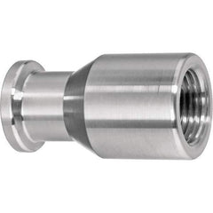 Value Collection - Sanitary Stainless Steel Pipe Fittings Type: Female Straight Style: Quick-Clamp - USA Tool & Supply